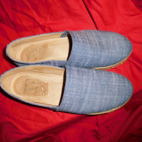 9.5M NATURALIZER PLATFORM ESPADRILLE DENIM BLUE FABRIC THEA - Picture 2 of 12